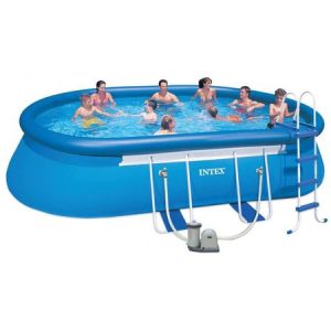 cadou curte piscina intex oval frame